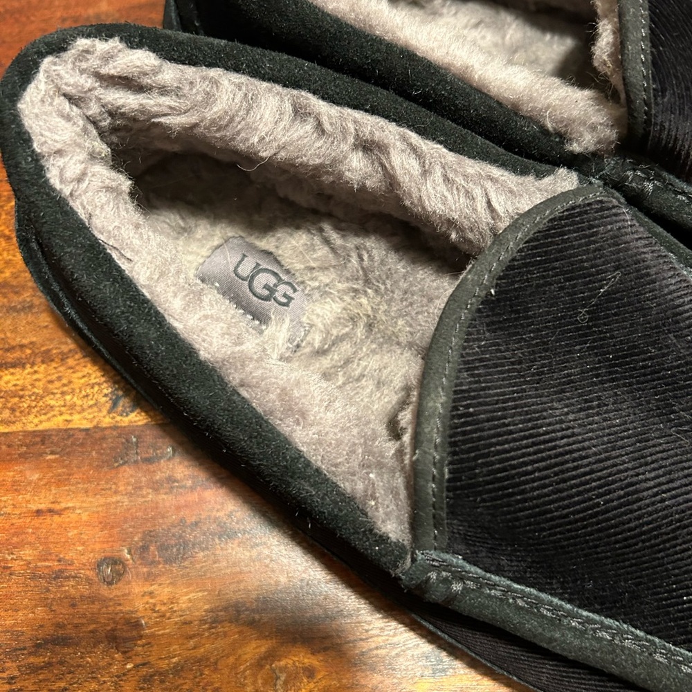 Men’s UGG Black Corduroy Slippers. Sz 11 - Picture 5 of 10
